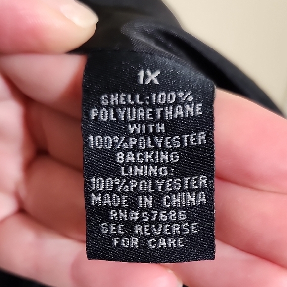 Toxik3 Black Faux Leather Jacket - Picture 7 of 9